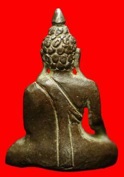 ภาพที่ 2 รูปหล่อพระพุทธเก่าเนื้อสำริดสูง 1 .5 นิ้ว A12